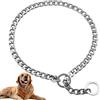 WNING Collare per Cani Catena in Metallo Ferro Collare, per Cane Taglia Grande Media Piccola Basic Catena di Collare per Addestramento Animali, Collare Strozzo Acciaio (argento, L-3,5mm×60cm)