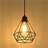MAXDUYU Retro Lampada A Sospensione Nero Vintage Industriale Loft Bar Metallo Paralume Da Soffitto E27 Base