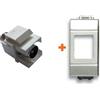 LINK Keystone presa TV diretta IEC maschio compatibile VimarIdea bianca