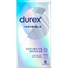 Durex Invisible vestibilità regular 6 Profilattici