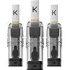 KIWI 1 Ricambio Pod per Sigaretta elettronica Ufficiale per KIWI 1, no E-liquid (Clear White)