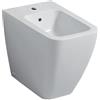 GEBERIT - ICON SQUARE BIDET A PAVIMENTO BTW FILO PARETE CON FISSAGGIO NASCOSTO BIANCO 231950000