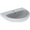 GEBERIT - SELNOVA LAVABO 60 CM. MONOFORO IN VETROCHINA BIANCO 500.305.01.7