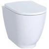 GEBERIT - ACANTO VASO WC BTW A PAVIMENTO A CACCIATA RIMFREE CON SEDILE CHIUSURA RALLENTATA BIANCO 500.824.00.1