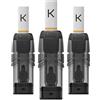 KIWI 1, Ricambi 3 Pod per Sigaretta elettronica Ufficiale KIWI 1, no E-liquid (Soft Black)