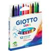 GIOTTO Pastelli a cera - lunghezza 90 mm - diametro 8,50 mm - colori assortiti - Giotto - conf. 12 pezzi (unità vendita 1 pz.)