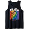 Pride by Joy Haus Ah Men Gay Jesus Shirt Funny LGBTQ Shirts Gifts Rainbow Canotta
