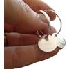 Generic LARGHEZZA 2,5 CM CREOLS & DISC DISC BOHO orecchini unici e accattivanti