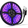 ST.MARY TINO Striscia UV LED USB DC5V 390nm-400nm 6.56FT/2M SMD 3528 120LEDs IP65 impermeabile super luminoso LED striscia luci, per ballo fluorescente partito pittura palco illuminazione