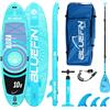 Bluefin SUP 10′8″ Aura Fit, Kit per Lo Stand Up Paddle | 6 di Spessore | Pagaia in Fibra di Vetro - Tavola per Fitness e Yoga in Acqua | Completa di Tutti Gli Accessori