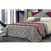 Generico SpazioTessile - Coperta Lana Mista per Letto Una Piazza e Mezza, Plaid Divano Pesante Made in Italy, Fantasia London, Coperta Calda Invernale 500 gr/m² (Grigio, 180x220)