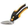C.JET TOOL Forbici per Lavori Pesanti 25cm, Tagliatappeti, Multiuso, Forbici per Moquette, Cartone, Pelle, Potatura, Giardinaggio, Impugnatura Professionale Acciaio Inossidabile (Arancia)