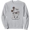 Disney Mickey Mouse Classic Retro Sketched Profile Felpa