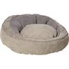 PawHut Cuccia per Cani e Gatti Imbottita con Cuscino e Bordi Rialzati, Lettino per Animali Rivestimento in Tessuto, 85x85x35cm, Grigio|Aosom