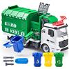 JOYIN Giocattolo per camion della spazzatura con luci e suoni, giocattolo per camion per bambini di 3 4 5 6 7 8 anni in su, grande giocattolo per camion di riciclaggio con scarico laterale, regalo di