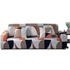 ARNTY Copridivano Elasticizzato 1/2/3/4 Posti,Estensibile Copri Divano Letto,Moderno Fodere Copridivani Elastico Fodera Protettiva(Colorato-Motivo Geometrico, Copridivano 2 Posti:141-180cm)