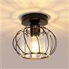 Pheashine Plafoniera Moderna in Cristallo,E27 Lampada da Soffitto a LED,Mini Lampadario in Cristallo per Cucina Sala da Pranzo Ingresso Corridoio Camera da Letto (Nero)