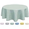 Home Direct Tovaglia in Tela Cerata plastificata,Tovaglia da Tavola in PVC, Rotonda 160cm verde salvia