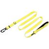Hyhug Premium aggiornato regolabile tra 110 cm e 180 cm di lunghezza con maniglia imbottita Comfort e guinzaglio in nylon resistente. (Regolabile Grande L, Giallo Luminoso)
