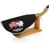 Steelblade T-404 Copriprosciutto Kukuxumusu Colore Nero-Cotone 50% -Custodia Extra Lunga di 55 cm-Ideale Sia per prosciutto Che Palette-Modello Gamba Nera