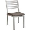 MIlani Home DEXTER - sedia da giardino in alluminio impilabile con cuscino