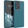 kwmobile Custodia Compatibile con Xiaomi 11T / 11T Pro Cover - Back Case per Smartphone in Silicone TPU - Protezione Gommata - petrolio matt