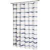 AquaSu® Tenda da doccia Windsee, antibatterica, antimuffa, con nastro contrappeso, 180 x 200 cm