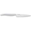 Kyocera Coltello Kyocera in ceramica, coltello multiuso, lama 11 cm, lama in ceramica zirconia, levigata a mano, estremamente affilata, lavabile in lavastoviglie, manico bianco, FK-110 WH-WH