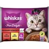 Whiskas Pure Delight Multipack 4 pezzi da 85 gr - Selezione Gustosa Cibo umido per gatti