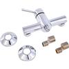 Cornat CAL3 Calo CAL3-Miscelatore monocomando Corpo in Ottone Cromato da 1/2 per Montaggio su Superficie, Raccordo Doccia