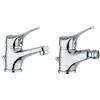 Ambrosiana SEI14000000 Rubinetto Miscelatore Lavabo, Cromo & SEI14010000 Rubinetto Miscelatore Bidet, Cromo