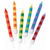 Talking Tables Birthday Bash Striped Candles Candeline, Multicolore, 24 unità