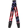 buckle-down tracolla per chitarra, American Flag Vivid CLOSE UP
