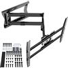 XTRARM TiTon 100 cm Supporto TV Parete per 42-85 Pollici - Braccio TV Extra Lungo fino a 100 cm, Girevole, Inclinabile e Rotazione, Portata 60 kg, VESA fino a 600x400 mm, Gestione Cavi Integrata