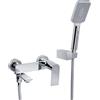 PHASAT Rubinetto per Vasca Parete Rubinetto Bagno Muro 90° Rotazione Rubinetto Miscelatore PTBC03