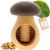 Hofmeister Holzwaren HOFMEISTER® Schiaccianoci - in legno di faggio - alto circa 10 cm - per rompere facilmente le noci - con filettatura a vite