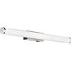Trio Leuchten Mattimo - Lampada da parete in metallo, 6,5 W, cromato/bianco