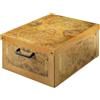 Lavatelli Scatola per armadio in cartone, organizer per vestiti e biancheria, per cambio stagione o per confezione regalo, Media, con coperchio, Marco Polo, 32x42x21 cm