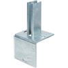 Alberts GAH-Alberts 686093 Staffa portapalo per Pali per Recinzione per cordolo a L, Acciaio, 120 x 120 mm