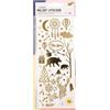 Folia Relief - Adesivi natalizi di alta qualità, 10 fogli, circa x 24 cm, motivi assortiti, ideali per decorare biglietti, lavori bricolage e scrapbooking