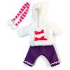 Miniland -31638 - Vestito per bambola, colore: bianco e rosa (31638, colore/modello assortito