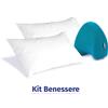 Kit Benessere - 2 Guanciali del benessere anallergico, fodera in cotone 100% + cuscino Cuore