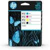 Hp - Cartuccia ink originale - 912 - C-M-Y-K - 6ZC74AE - 1.245 pag (unità vendita 1 pz.)