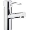 Cornat Fuerte FUE12 - Miscelatore monocomando per lavabo a bassa pressione per bagno, lavabo, cromato (M.2)