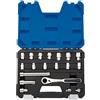 Draper 16482 - Set di chiavi a bussola metriche, 20 mm, 19 pezzi, colore: blu