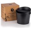 Buddy´s Bar - Barista Edition, contenitore per caffè espresso dal portafiltro, Ø 12,2/10 cm, altezza: 9,4/12,7 cm, ABS, contenitore per saliera con manico rimovibile, nero