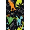 Homemania EXFAB118-60X100CM Tappeto Stampato Dinosaurs 1 Per Salotto, Sala, Camera Da Letto, Cameretta Stampa, Moderno, Multicolore, in Poliestere, Cotone, 60x100 cm