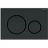 GEBERIT - SIGMA20 PLACCA DI COMANDO DOPPIO TASTO NERO OPACO/NERO 115.882.16.1