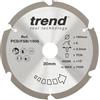 Trend Lama sega circolare PCD fibra cemento 190x30mm 6T grossa | Per taglio fibra cemento: denti PCD, finitura grossa, tagli puliti e resistenti. 190x30mm, 6T (PCD/FSB/1906)