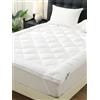 Beedsooth Topper Matrimoniale 160x200cm, 3D Microfibra Morbido Coprimaterasso Matrimoniale,Migliora il comfort,Traspirante,Antiallergico,Facile da Pulire